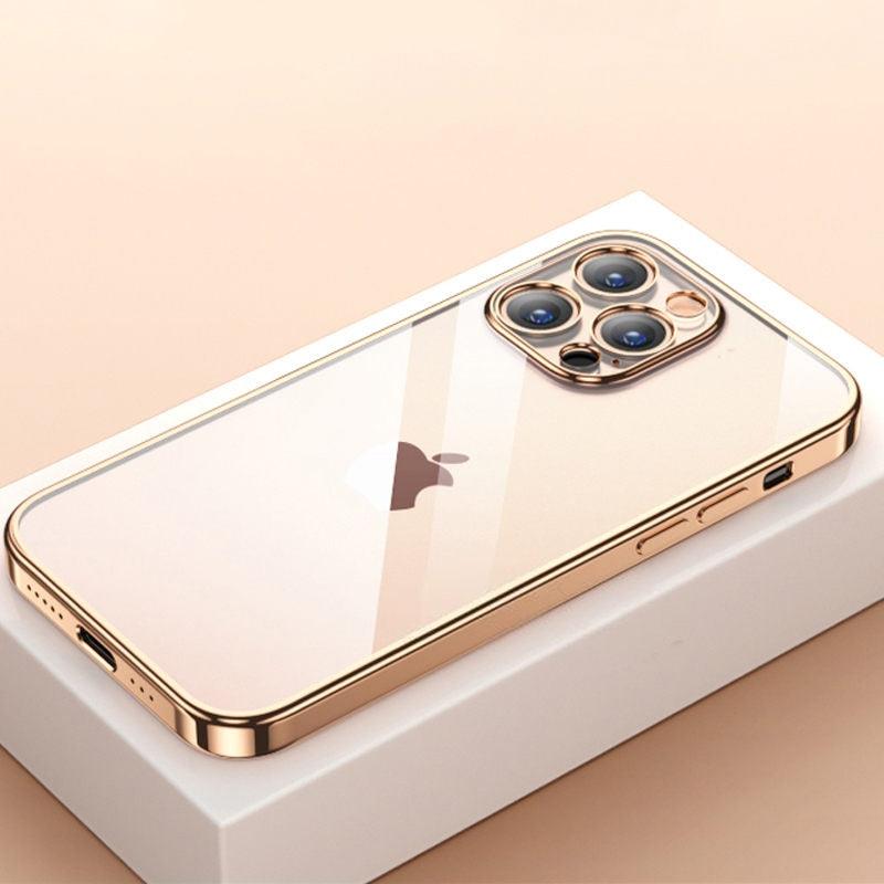 Coque Souple Transparente et Élégante Unisexe pour iPhone 13 Pro Max 12 11 13Pro 14 Coque de Protection Ultra Fine Antichoc Luxe pour iPhone