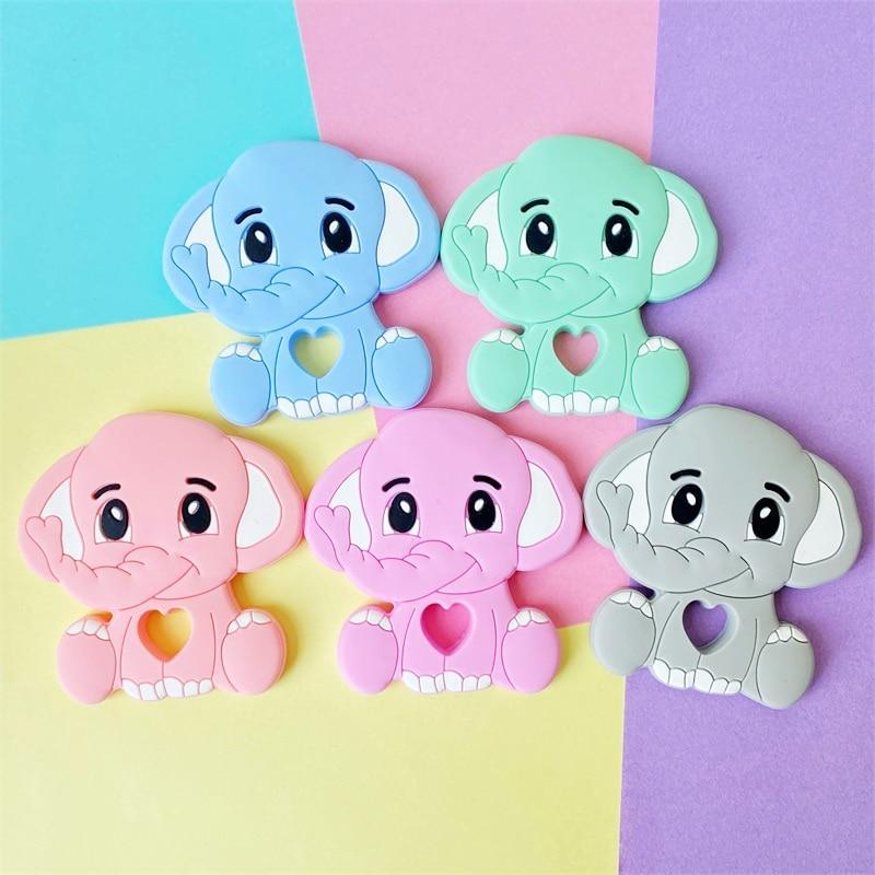 Jouet de dentition éléphant en silicone pour nouveau-nés, cadeau parfait pour bébés garçons ou filles