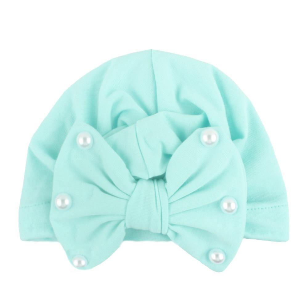 Bonnet Bébé Moderne Nœud de Lapin Mignon avec Perles Bonnet Fille avec Perles pour Enfants Style Luxe Diamant