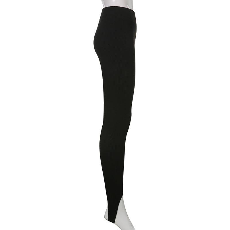 Pantalon élégant en coton taille haute pour le fitness, décontracté printemps, nouveau legging moulant pour femme, legging de fitness sans couture pour femme, legging push-up sans couture, pantalon d'entraînement respirant.