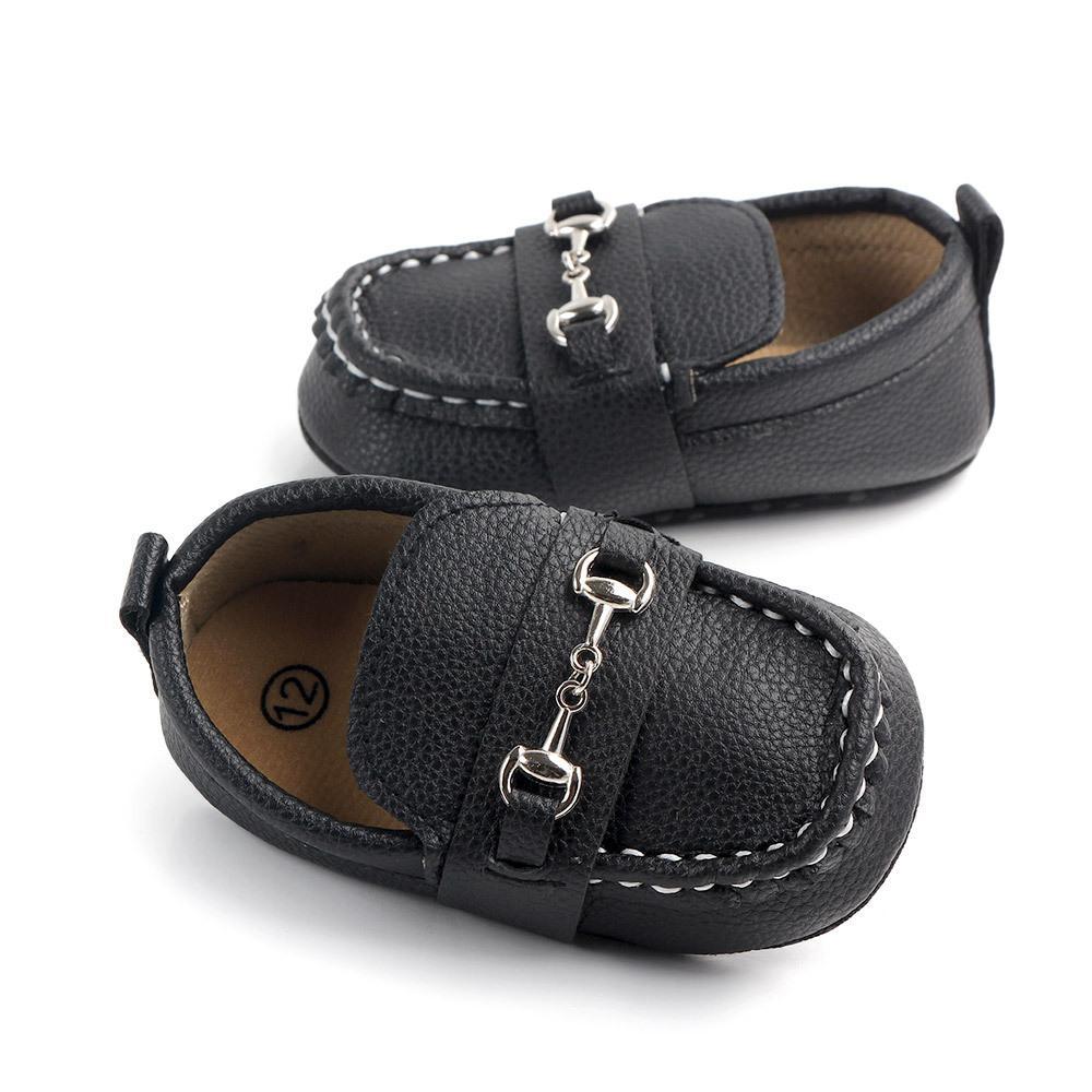 Chaussures en cuir pour bébé, mode nourrisson garçons filles antidérapantes, semelle souple, premiers pas pour nouveau-nés, chaussures de luxe pour enfants