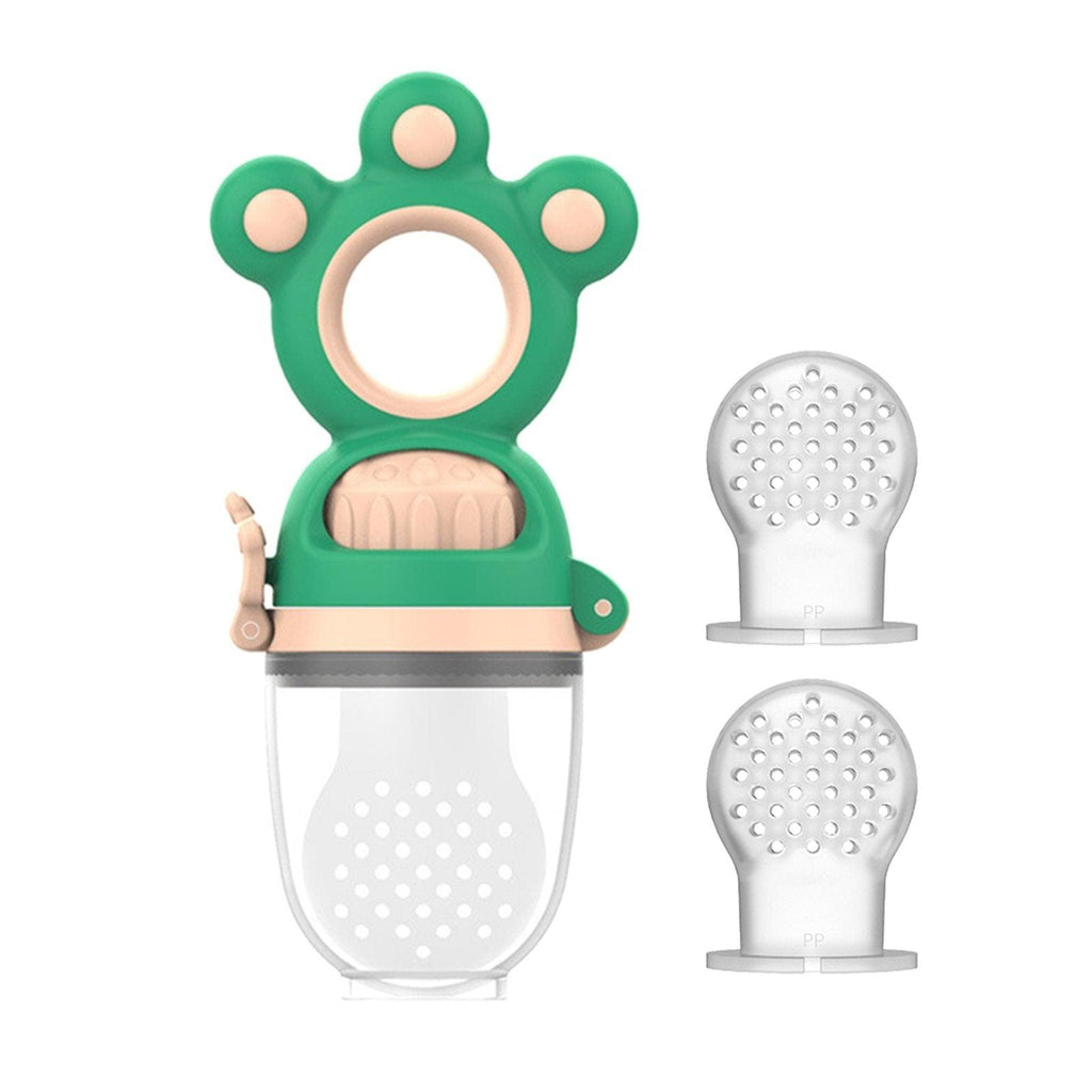 Tétine d'alimentation pour bébé avec joint rotatif moderne, antidérapante, sans BPA, sac à mordre pour aliments frais, jouet de dentition en silicone souple pour bébés et enfants