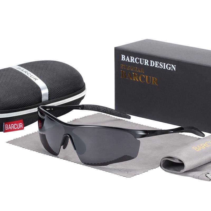 Lunettes de soleil de sport de luxe élégantes en aluminium-magnésium, polarisées et anti-reflet, pour femmes et hommes, avec protection UV400