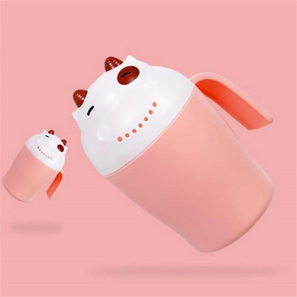 Gobelet de shampoing mignon en forme de dessin animé pour bébé, cuillère de douche, baignoire, bouteille d'arrosage pour enfants, douche
