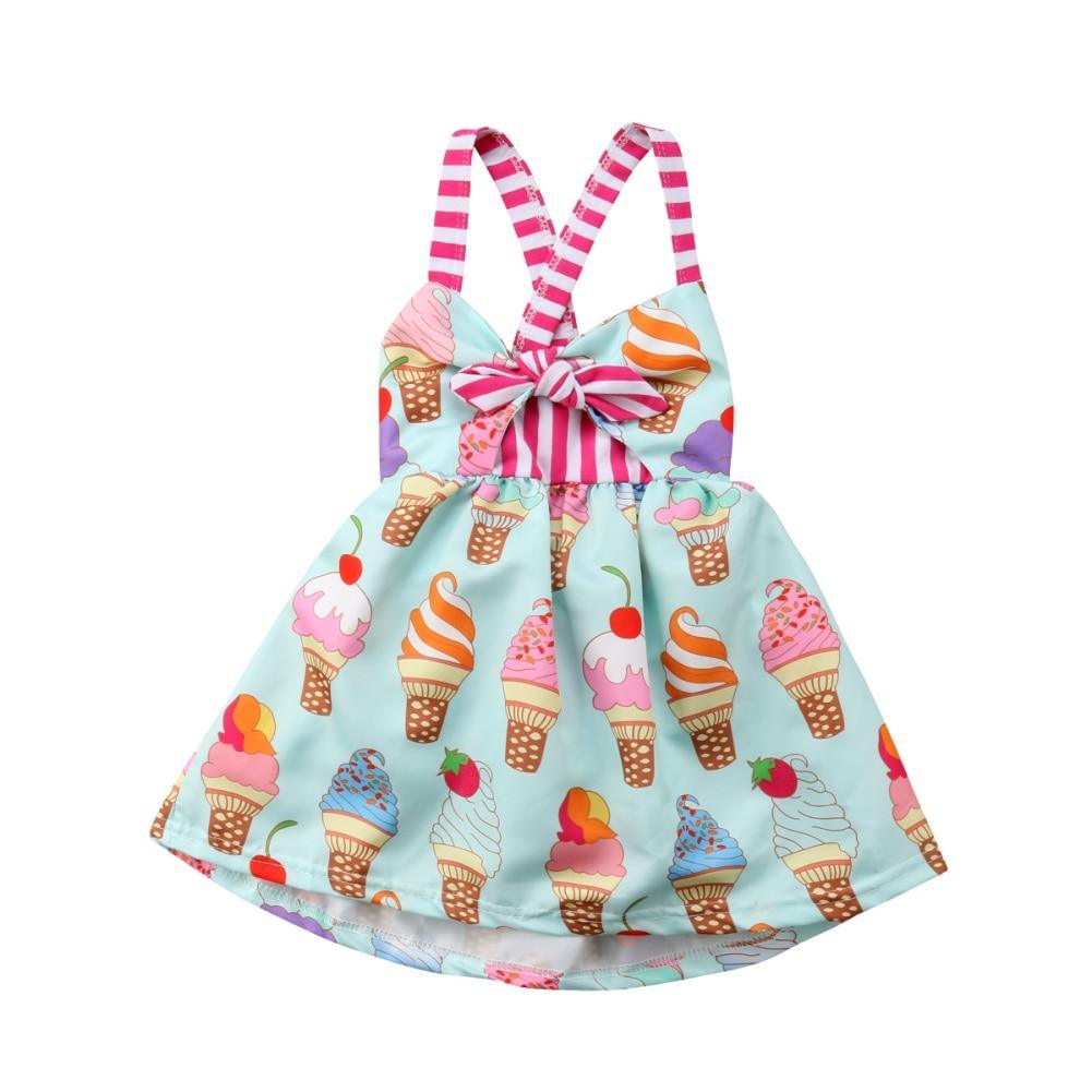 Robe Tutu Halter Dos Nu de Luxe Moderne et Populaire pour Bébé Fille, Robe de Soirée d'Été pour Filles, Modèle Crème Glacée de Luxe
