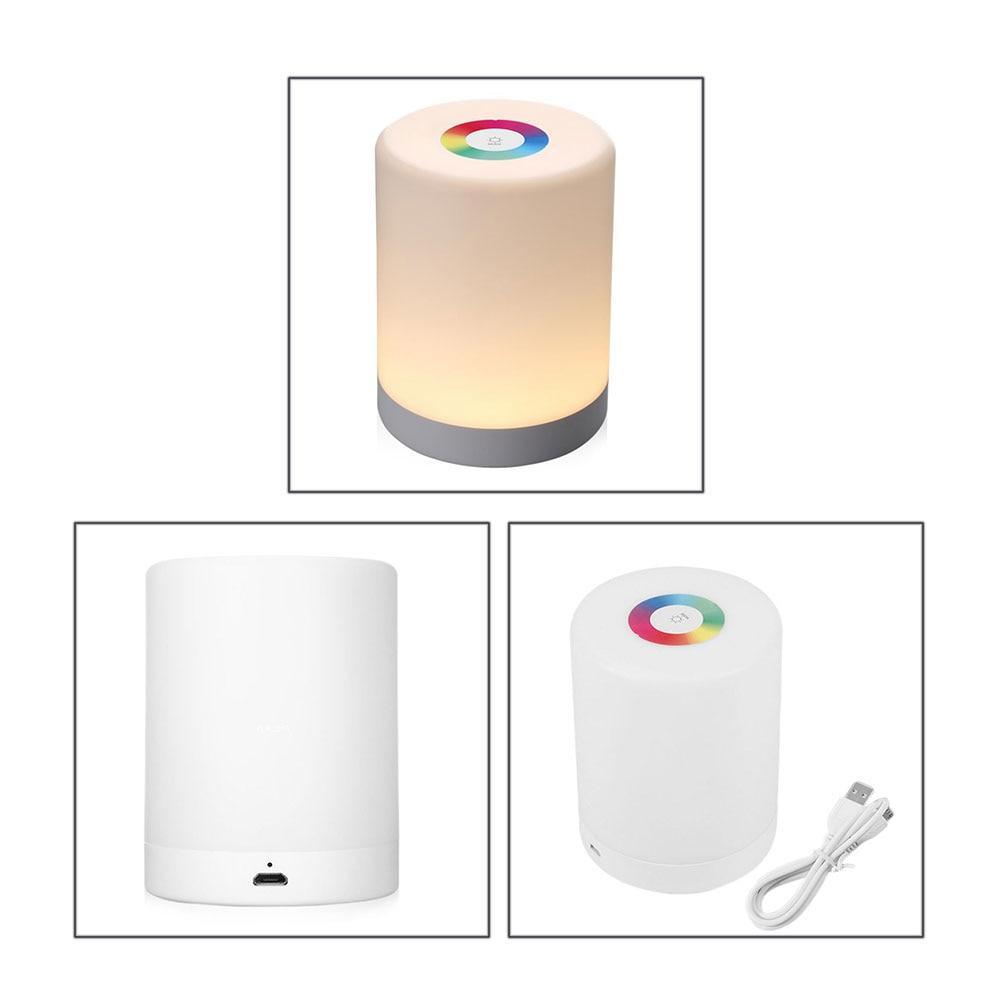 Lampe de chevet LED USB intelligente Lampe de bureau créative pour enfants pour chambre de bébé Veilleuse Cadeau de Noël