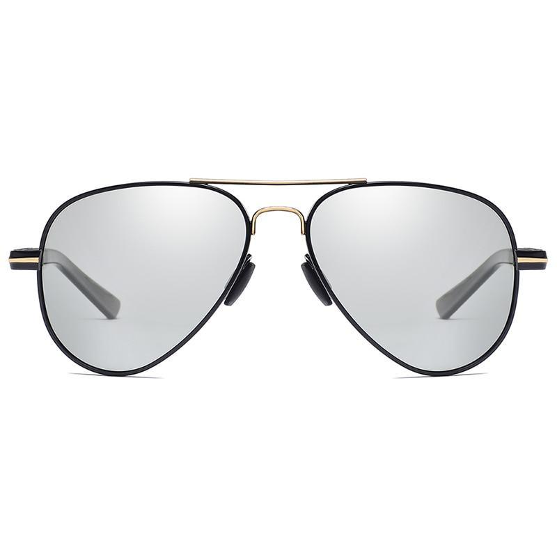 Lunettes de Soleil Aviateur Luxe pour Homme Polarisées Style Pilote Accessoires Homme Conduite Pêche Randonnée Protection UV400