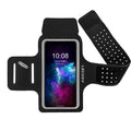 Brassard de sport gris pour téléphone - Étui de rangement pour téléphone portable - Sac de poignet pour l'entraînement