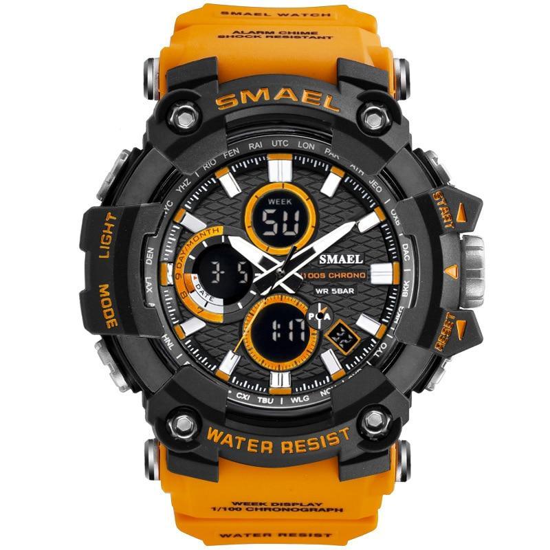 Montres de sport pour hommes Montre militaire de luxe de marque Montre à quartz homme étanche 50 m Antichoc Numérique Whats Relogio Masculino