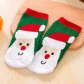 Chaussettes de Noël de luxe en coton d'hiver et d'automne pour bébés filles garçons, chaussettes en éponge pour enfants avec flocon de neige, élan, Père Noël