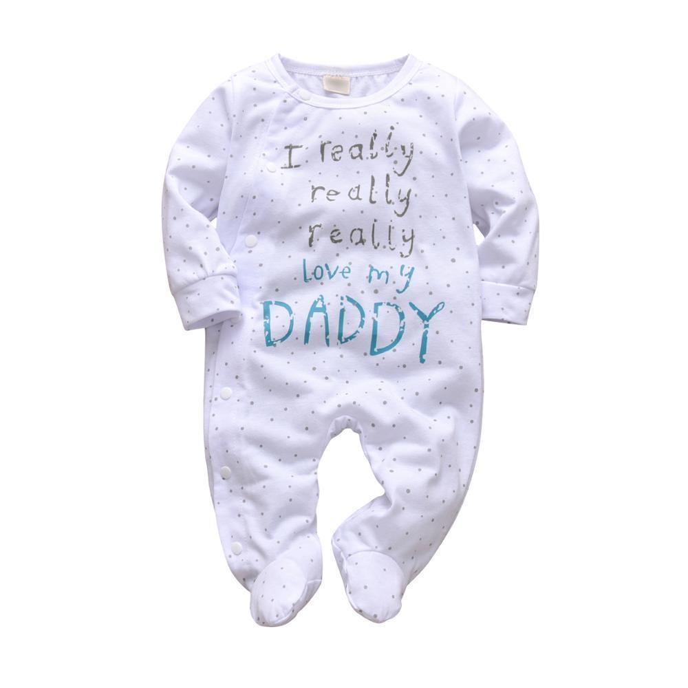 Combinaison moderne imprimée en coton à manches longues pour bébés garçons et filles, vêtements pour nouveau-nés et enfants
