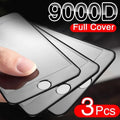 Verre de protection 9000D incurvé et souple pour iPhone SE 2020 6 6S Plus, protection d'écran en verre trempé pour iPhone 7 8 PLUS, film en verre anti-rayures et anti-traces de doigts pour iPhone.