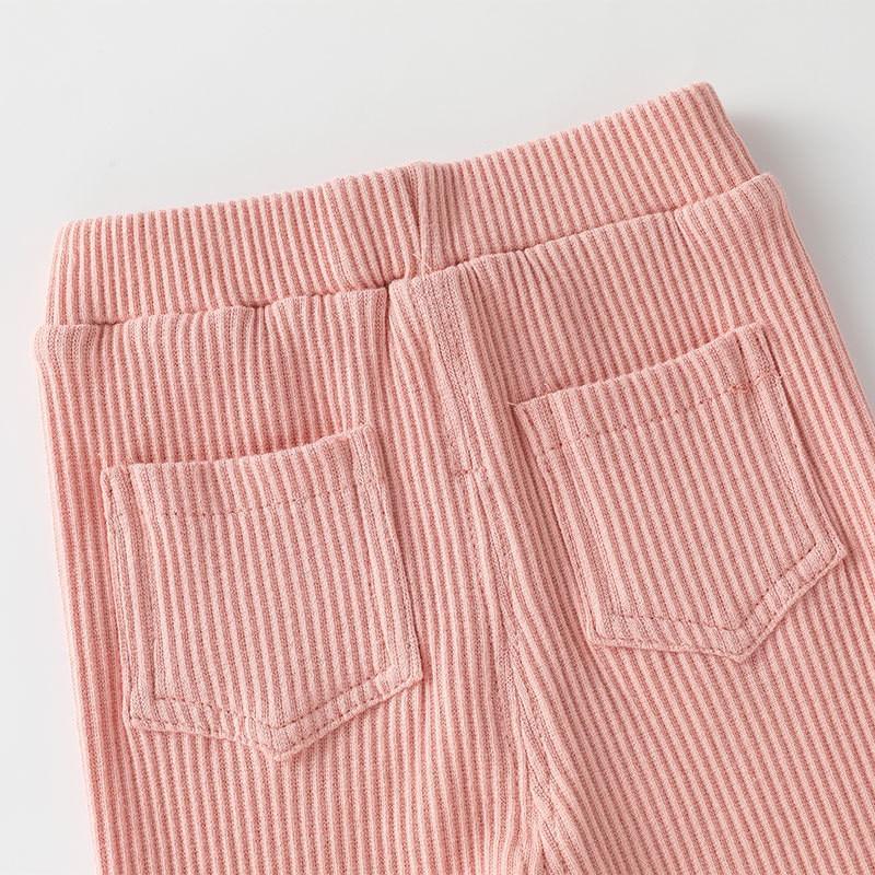 Leggings en coton pour bébé fille, pantalon pour enfants, printemps automne, mode unie, pantalon long pour enfants