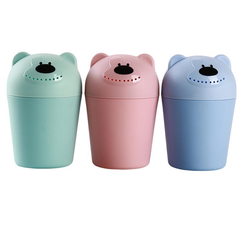 Bébé Enfants Dessin Animé Ours Bain Tasse Bébé Douche Shampooing Tasse Seau Bébé Douche Cuillère Eau Cheveux Pour Enfants