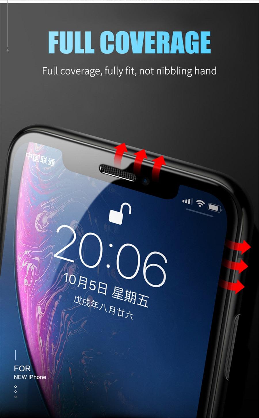 3 pièces Verre de protection en céramique pour iPhone 14 13 12 11 Pro XR XS Max X 8 7 6 Plus Protecteur d'écran en verre souple pour SE2022 Film PMMA Dureté 9H, Anti-rayures sans bulles Protecteur d'écran