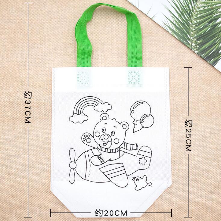 6 sacs anti-stress écologiques pour enfants, sac de graffitis pour jardin d'enfants, pour peinture à la main pour enfants
