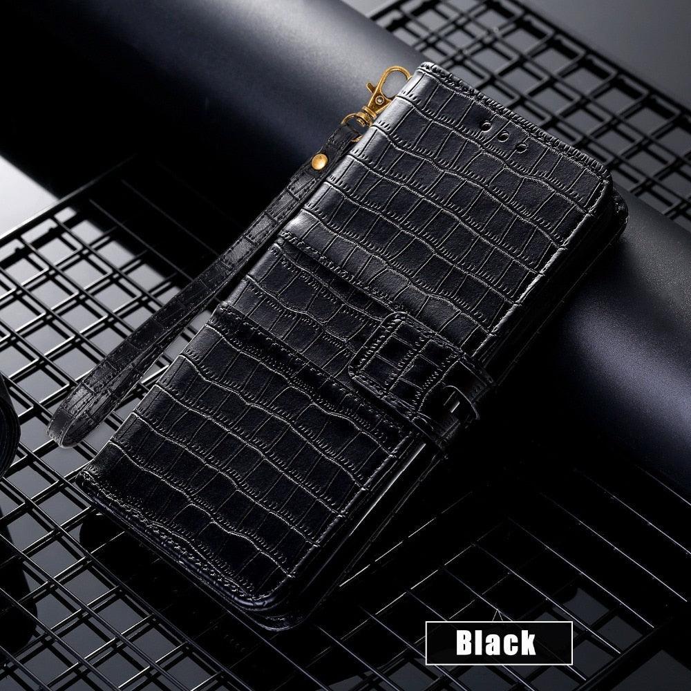 Étui à rabat motif de luxe pour iPhone 13 12 Mini 11 Pro Étui portefeuille en cuir avec support de carte Housse de protection anti-radiation pour iPhone