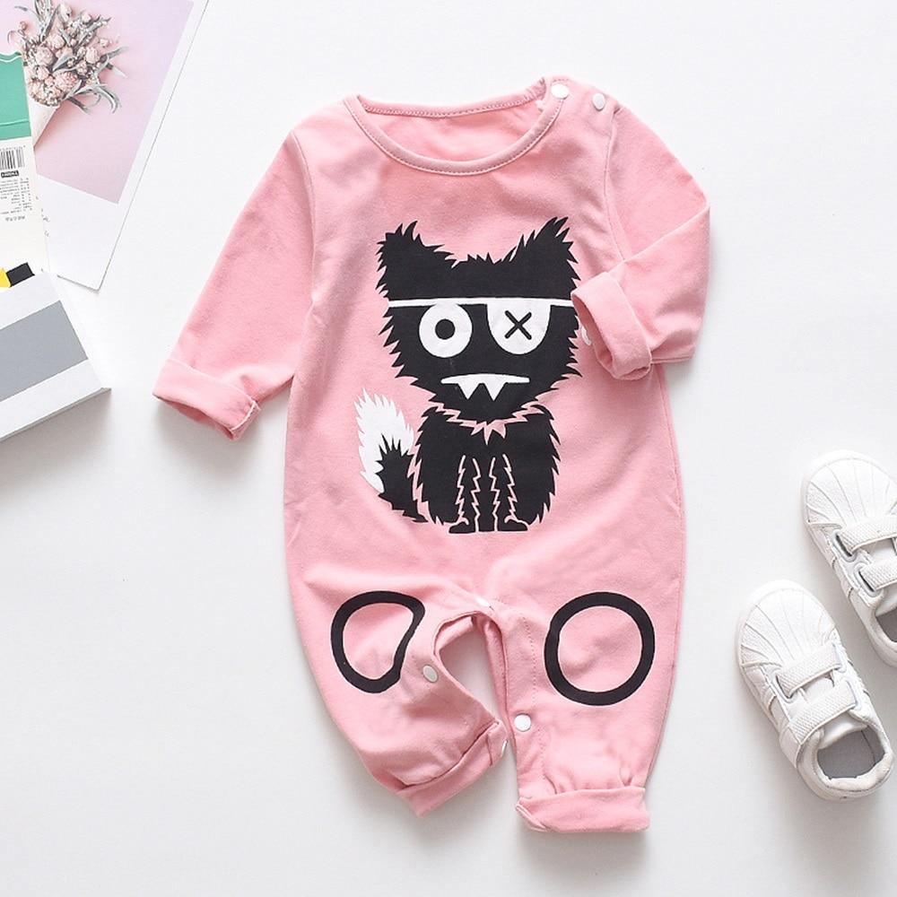 Grenouillère bébé garçons filles barboteuse florale dinosaure voiture imprimée manches longues coton barboteuse combinaison enfant pour enfants