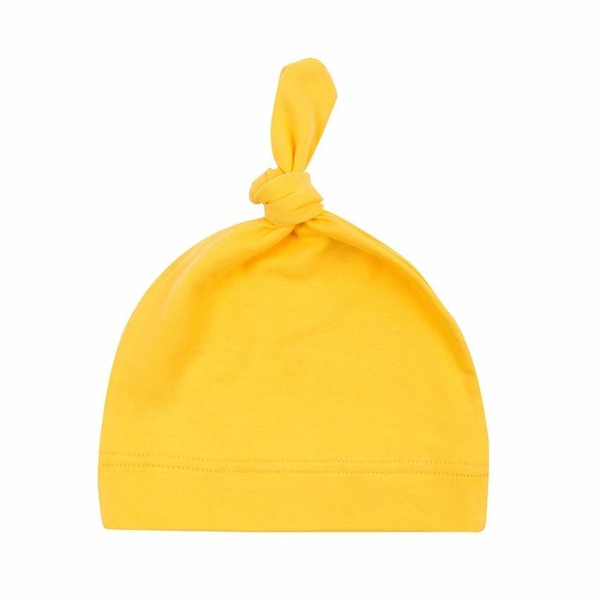 Bonnets pour bébés garçons filles, mignons bonnets pour tout-petits, chapeaux de nuit en coton avec nœud pour enfants