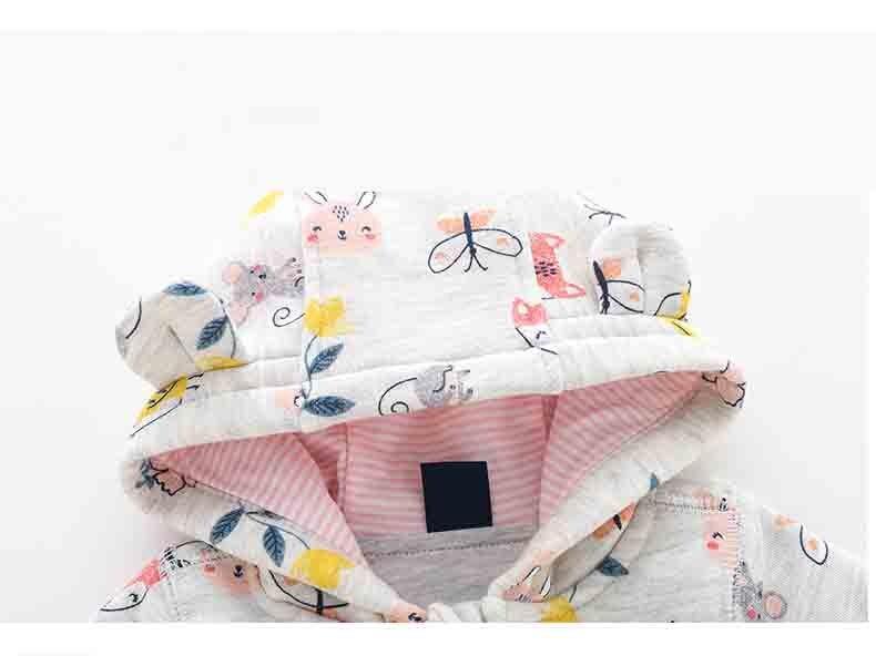 Grenouillères à manches longues et à capuche zippée pour bébé, combinaisons et barboteuses pour garçons et filles pour la saison automne-hiver