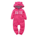 Combinaison à capuche en polaire à manches longues pour nouveau-nés, barboteuse moderne et populaire pour bébés filles et garçons