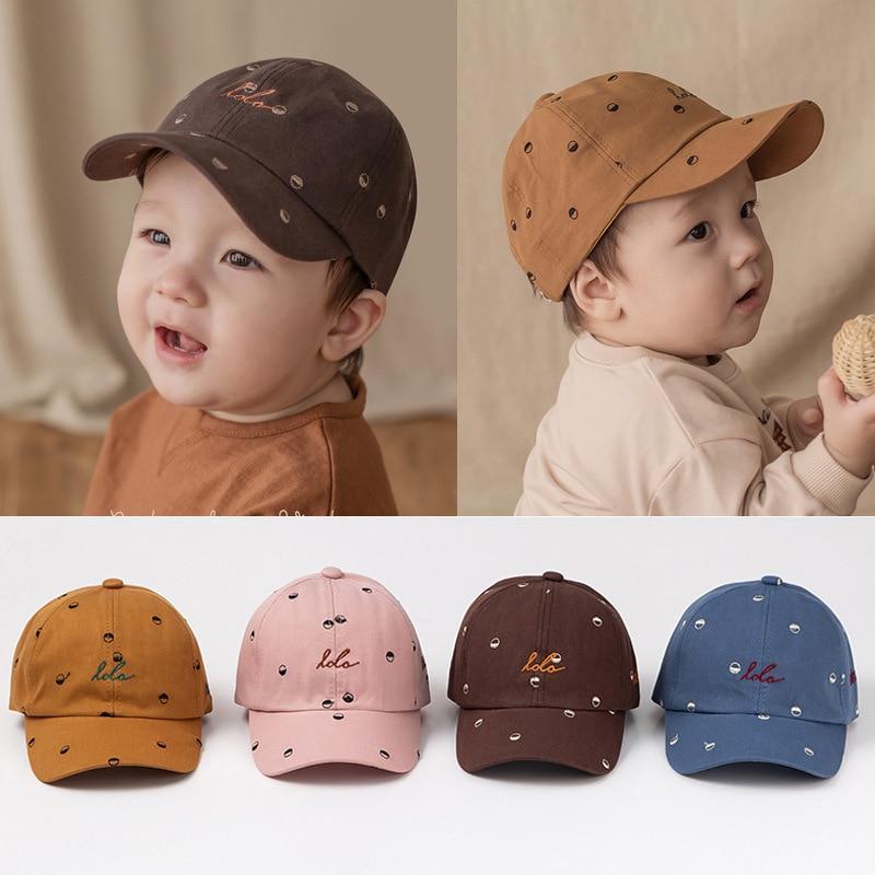 Joli chapeau en coton pour bébé, casquette de baseball réglable pour enfants, chapeau de soleil hip-hop avec fermeture snapback