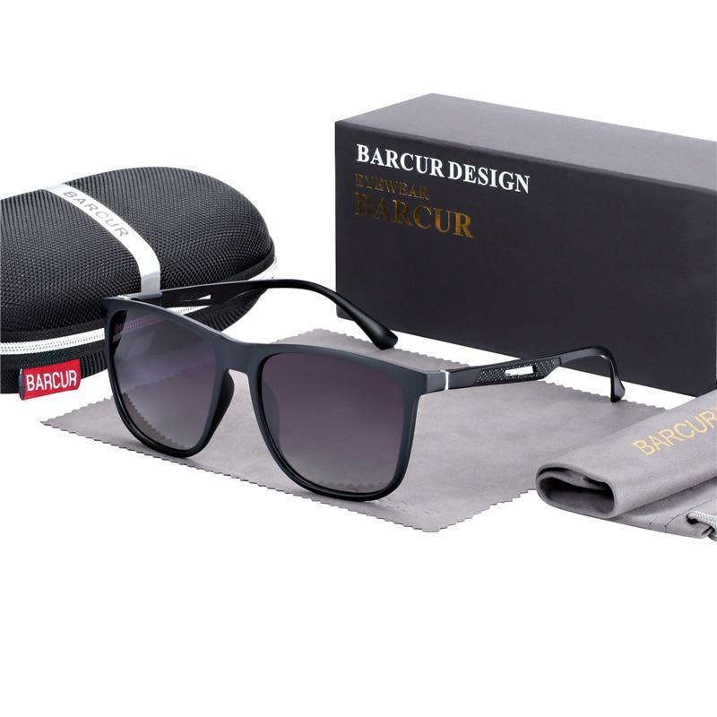 Lunettes de soleil carrées en titane de haute qualité pour hommes, polarisées, avec miroir dégradé, monture en titane TR90, oculos de sol gafas et protection UV400