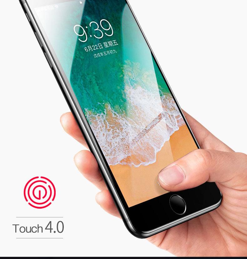 Verre Trempé Incurvé 9D pour iPhone 7 8 6 6S Plus SE, Protecteur d'écran en Verre pour iPhone 8, iPhone 7 Plus, iPhone 8 Plus, Film Protecteur en Verre Trempé