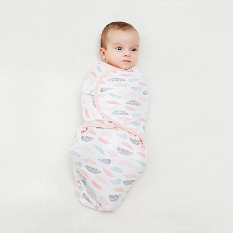 Enveloppe de couverture d'emmaillotage pour bébé nouveau-né en coton moderne pour bébés et enfants