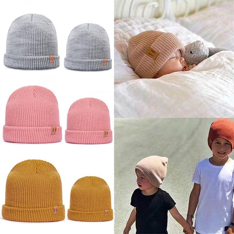 Bonnet d'hiver moderne doux et chaud en tricot élastique pour enfants filles et garçons, casquette décontractée et chaude pour enfants