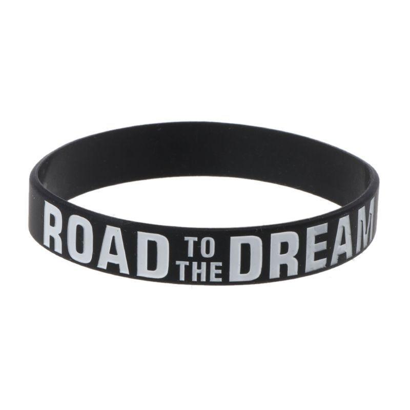 Bracelets Motivants en Caoutchouc de Silicone "Never Give Up" – Cadeau Idéal pour Hommes et Femmes, Style Tendance Cool