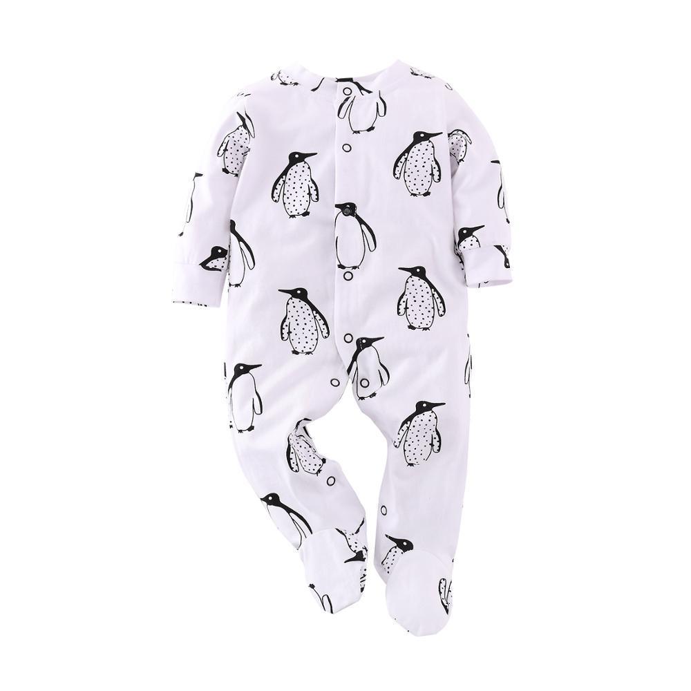 Grenouillères Bébé Garçon Manches Longues Tête de Cerf Combinaisons Nouveau-né Tenues Pour Filles et Garçons Pyjamas
