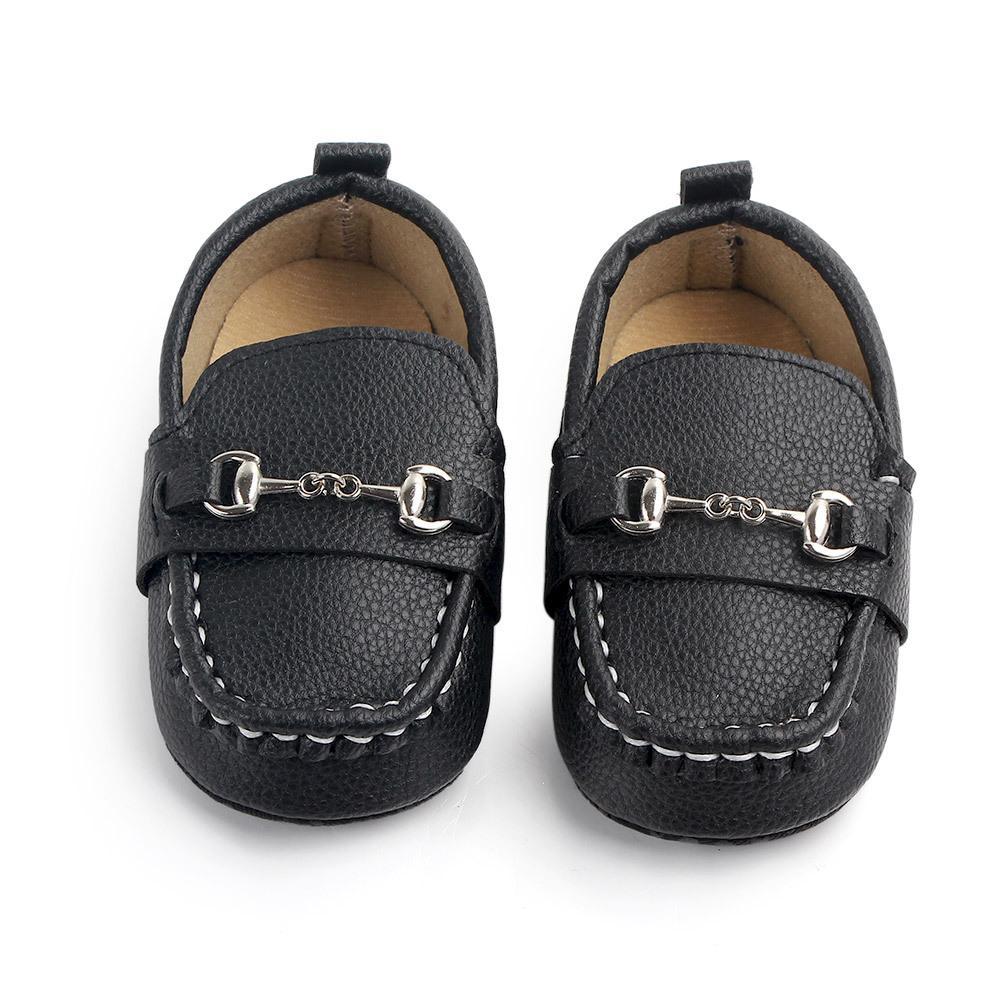 Chaussures en cuir pour bébé, mode nourrisson garçons filles antidérapantes, semelle souple, premiers pas pour nouveau-nés, chaussures de luxe pour enfants