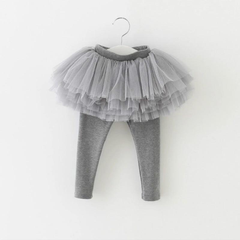 Nouveau Legging Moderne Fille Bébé Pantalon d'Automne pour Enfants Pantalon de Ballet Legging Chaud et Confortable pour Enfants avec Jupe