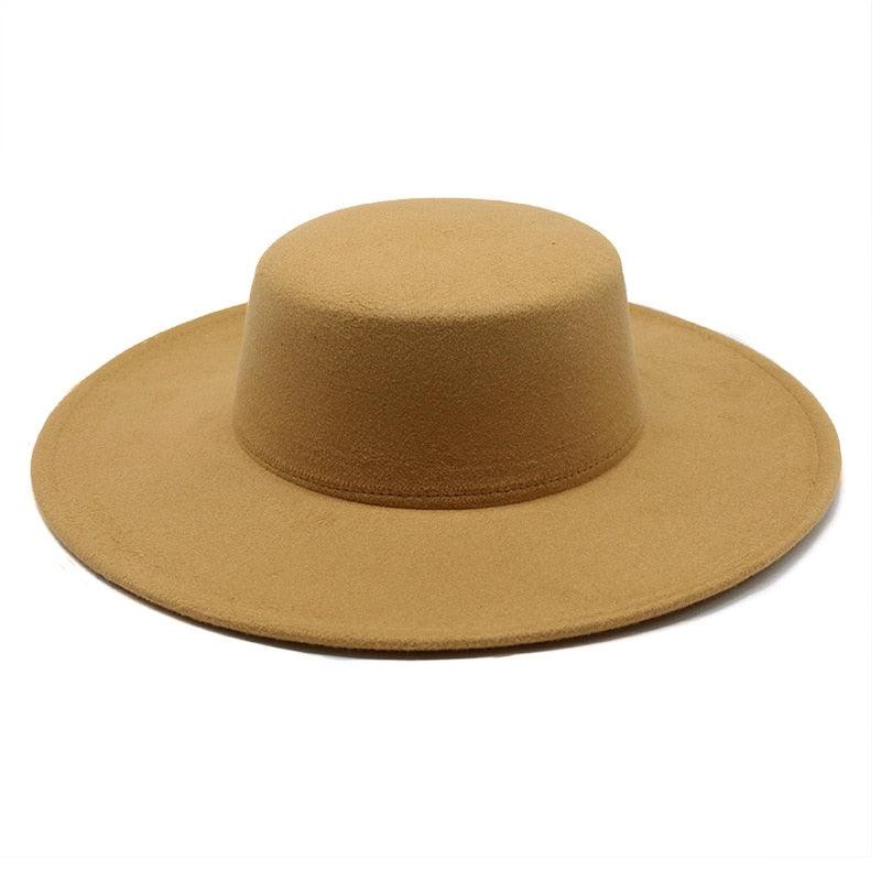 Chapeaux Fedora Style Unique pour Femmes Rétro Nouveau Chapeau à Bords Larges Tendance pour Fête d'Été Chapeau Fedora Grande Taille Chapeaux de Mariage de Luxe Chapeau Haut Plat