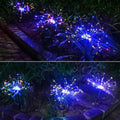 Lampe solaire LED de luxe moderne pour jardin en forme de feux d'artifice d'arbre avec fils de cuivre