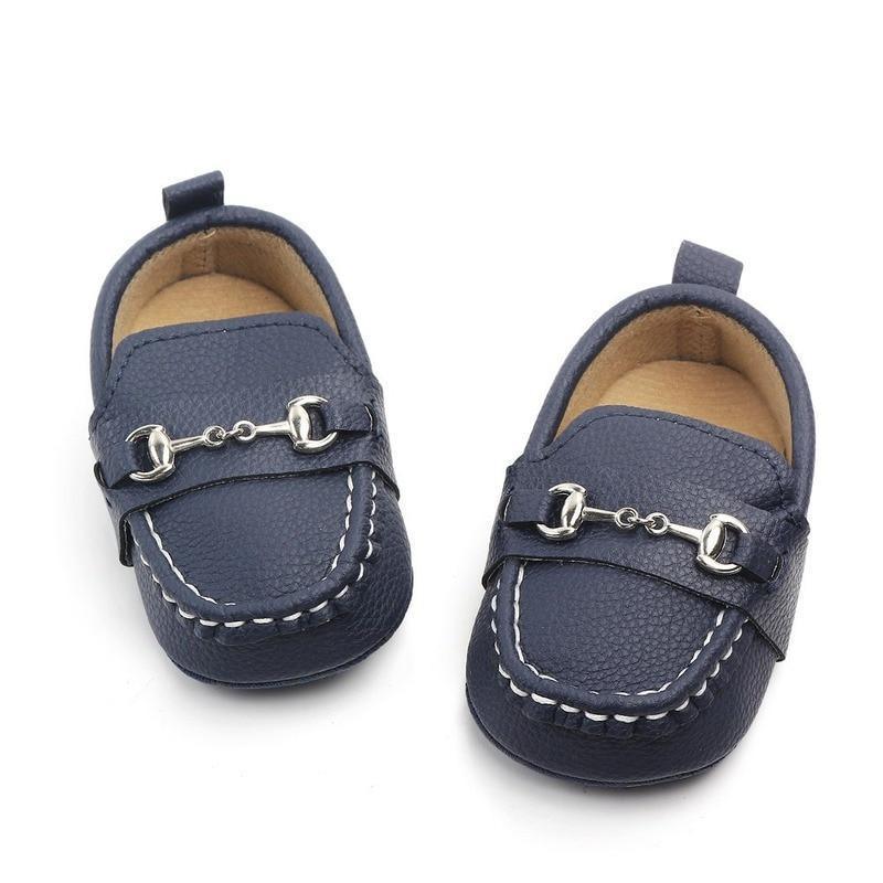 Chaussures en cuir pour bébé, mode nourrisson garçons filles antidérapantes, semelle souple, premiers pas pour nouveau-nés, chaussures de luxe pour enfants