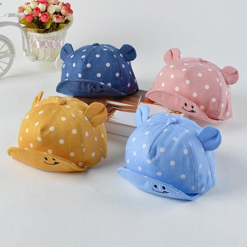 Chapeaux de soleil de plage mignons pour bébés filles/garçons avec casquette snapback réglable pour enfants, tendance moderne avec oreilles mignonnes