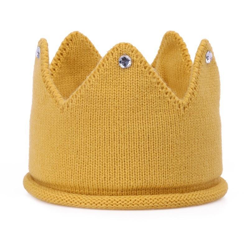 Nouvelle tendance de luxe moderne Bonnet de bébé Filles et garçons Couronne Tricoté Chapeau Bébé Chapeaux d'été Vides Nouveau-né Design Laine Bonnet Pour Enfants