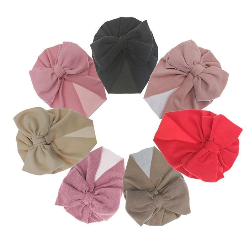 Jolis nœuds Chapeau bébé Noué Enfants Filles Nouveau-né Turban Doux Enfants Bébés Tout-petits Bonnet