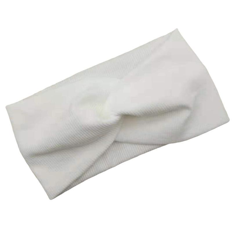 Bandeau Torsadé Élastique en Tricot pour Bébé Fille Femme Enfant Turban