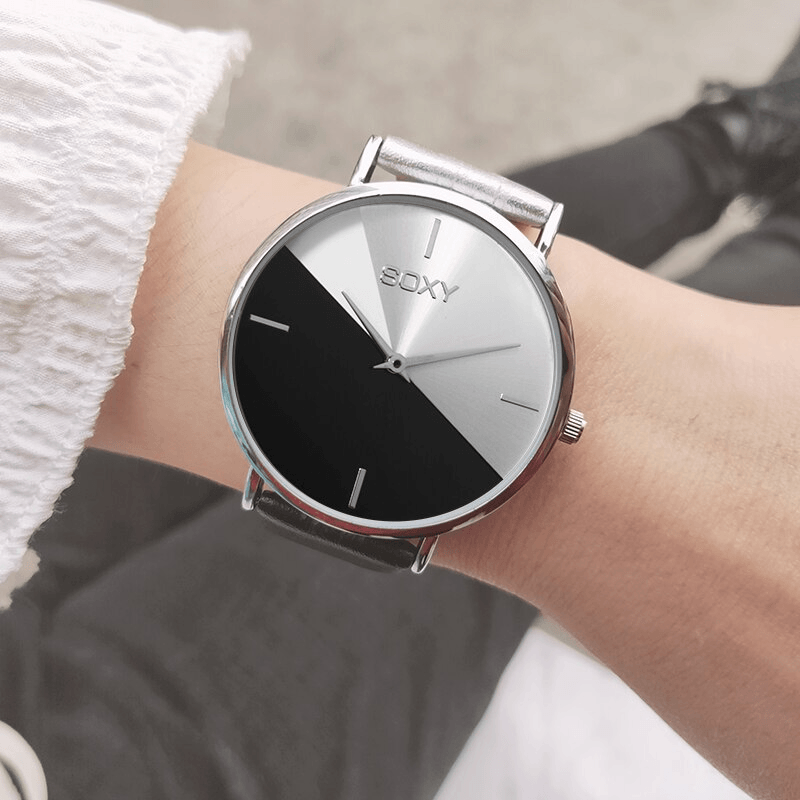Montre Femme Cuir Or Rose Robe Horloge Féminine Luxe Marque Design Montres Femmes Simple Mode Montre Dames Pour Femmes et Filles