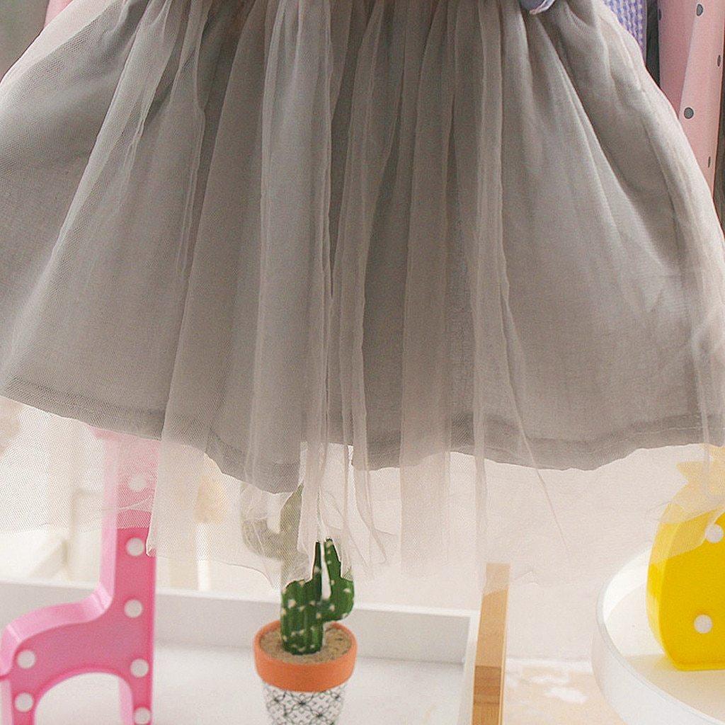Robes de princesse décontractées en tulle patchwork pour bébés filles, nouvelle mode printemps