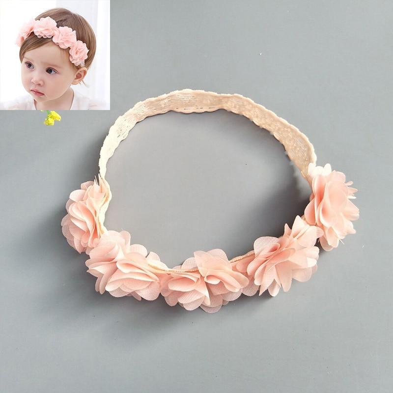 Bandeaux modernes pour bébé avec fleurs et nœuds pour bébés filles, bandeaux turban pour nouveau-nés