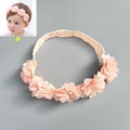 Bandeaux modernes pour bébé avec fleurs et nœuds pour bébés filles, bandeaux turban pour nouveau-nés