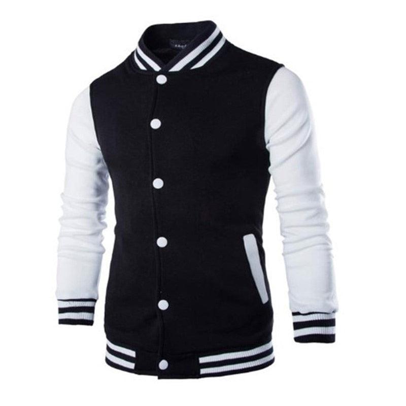 Veste décontractée pour homme coupe ajustée, Blouson aviateur pour homme/garçon, Design de mode classique et élégant, Veste universitaire confortable pour homme, Blouson lycée à manches longues