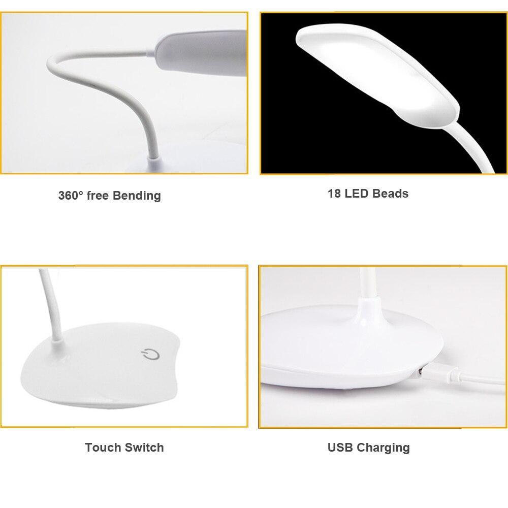STEVVEX Lampe de Lecture sur Pied LED Lampe de Bureau Portable avec Batterie Rechargeable Niveaux de Luminosité Lampe de Bureau d'Étude pour Étudiant et Bureau