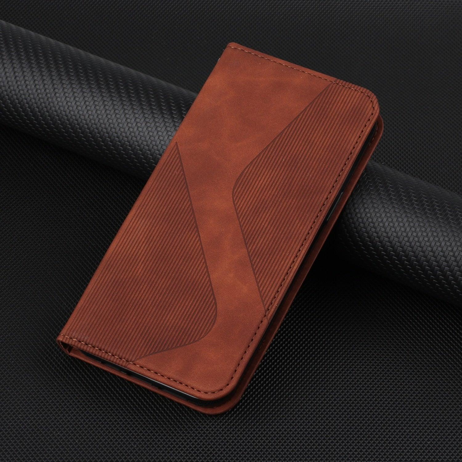 Étui portefeuille à rabat bleu de luxe pour iPhone 14 13 12 Mini Plus 11 Pro Étui de téléphone à cartes magnétique Étui de téléphone en cuir PU magnétique Étui portefeuille à rabat simple classique en forme de S
