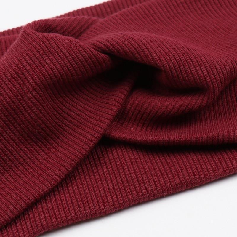 Bandeau Torsadé Élastique en Tricot pour Bébé Fille Femme Enfant Turban