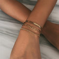 Bracelets et joncs bohèmes géométriques multi-couches en cristal, breloque, bracelet ajustable pour femmes, cadeaux de bijoux de luxe